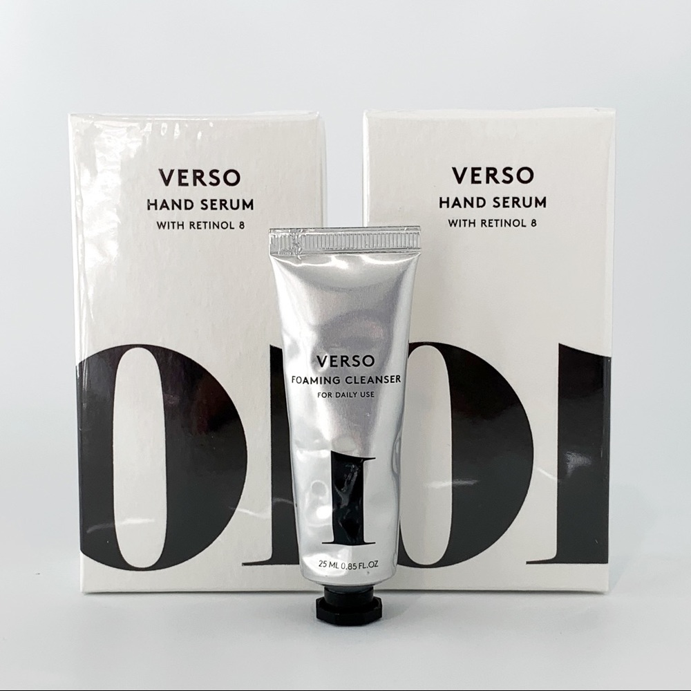 VERSO Hand Serums with Retinol 8 + DELUXE SAMPLE